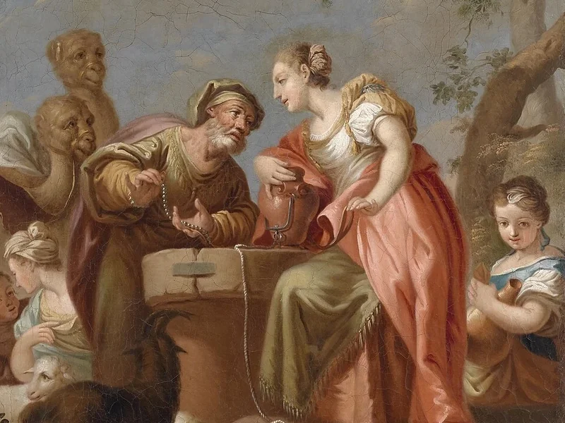 1706-Franz Sebald Unterberger - Rebecca ed Eliezer al pozzo